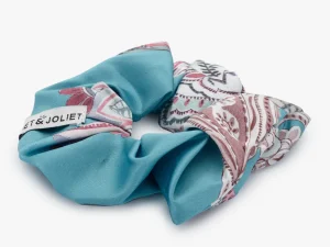 Scrunchie print Paige turquoise