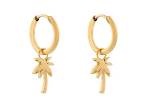 Oorbellen met hanger palmboom