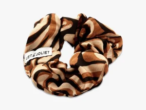 Scrunchie satin Wild bruin