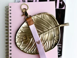 Keycord | Lichtroze met een hartje