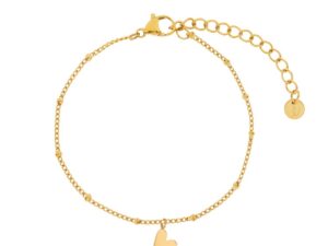 Armband bedel schuin hartje