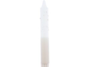 Dip dye confetti dinerkaars wit/beige