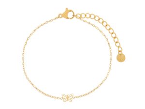 Armband bedel open vlinder